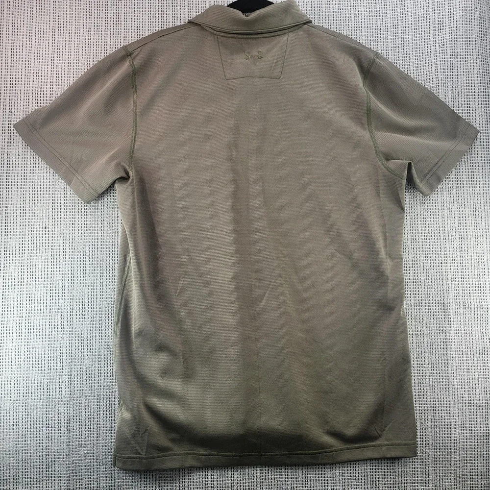 Under Armour Polo Shirt Mens‎ Large Green AllSeasonGear Performance Pocket Golf
